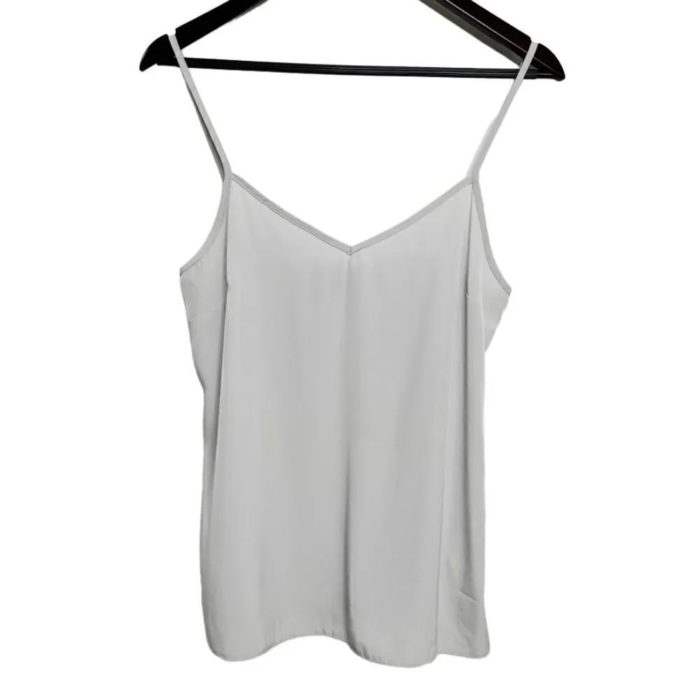 ASOS Lightweight Darted Blouse Tank Light Grey Size 6